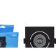 Spot Com Lampada Dicroica Led Elgin 5W. Quadrado Ip20 Mr16 Movel Preto Bivolt 400Lm 3000K.