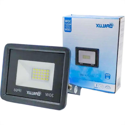 Refletor De Led Opalux 30W. 6500K. 800Lm Ip66 Preto Bivolt Refletor De Led Opalux 30W. 6500K. 800Lm Ip66 Preto Bivolt