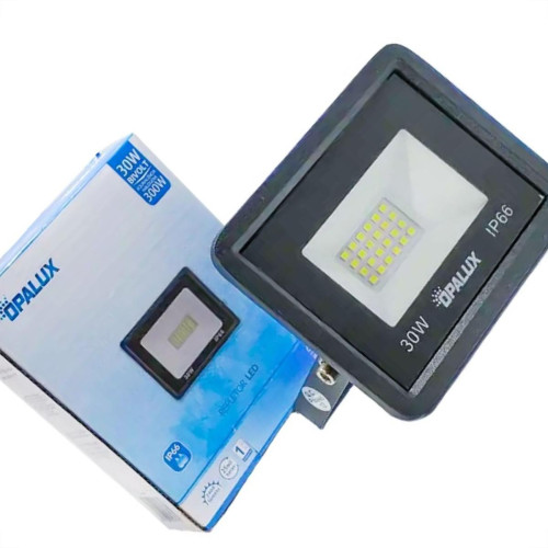 Refletor De Led Opalux 30W. 6500K. 800Lm Ip66 Preto Bivolt Refletor De Led Opalux 30W. 6500K. 800Lm Ip66 Preto Bivolt
