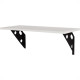 Prateleira Madeira Tramontina Elite 40X25Cm Branca Com Suporte Metalico - 91284/047 Prateleira Madeira Tramontina Elite 40X25Cm Branca Com Suporte Metalico - 91284/047