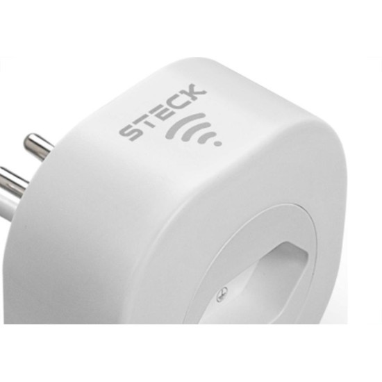 Tomada Steck Smarteck Wi-Fi 2P+T 10A. Branca - Smct1Us2 Tomada Steck Smarteck Wi-Fi 2P+T 10A. Branca - Smct1Us2
