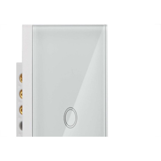 Interruptor Steck Smarteck 1 Modulo Touch Wi-Fi Bivolt Branco - Smci1Bs1