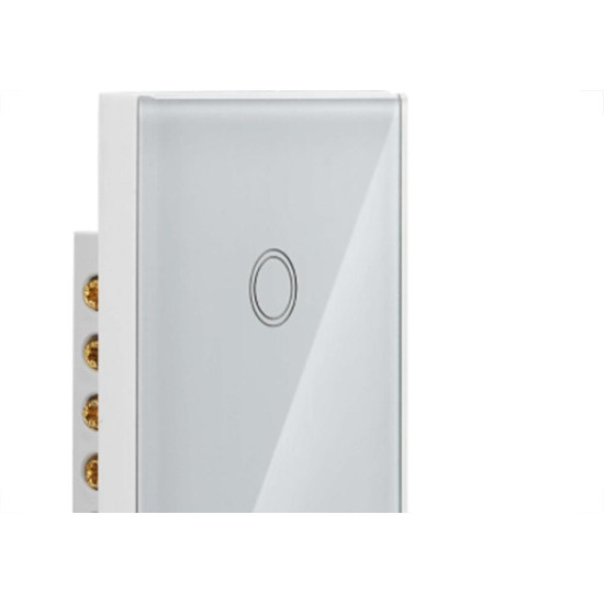 Interruptor Steck Smarteck 2 Modulos Touch Wi-Fi Bivolt Branco - Smci2Bs1