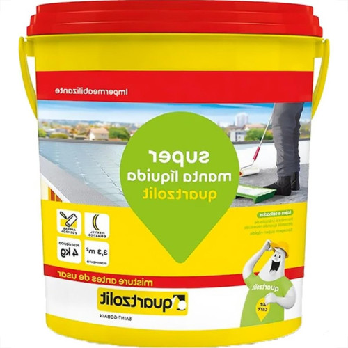 Impermeabilizante Quartzolit Super Manta Liquida Branco 4Kg Impermeabilizante Quartzolit Super Manta Liquida Branco 4Kg