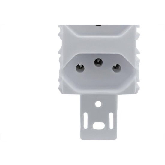 Conjunto Ilumi Stylus Branco Sem Placa 2 Tomadas 2P+T. 20A. - 20121/0 Conjunto Ilumi Stylus Branco Sem Placa 2 Tomadas 2P+T. 20A. - 20121/0