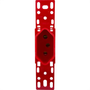 Conjunto Ilumi Stylus Vermelho Sem Placa 1 Tomada 2P+T. 20A. - 20143/0