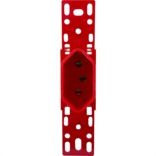 Conjunto Ilumi Stylus Vermelho Sem Placa 1 Tomada 2P+T. 20A. - 20143/0 Conjunto Ilumi Stylus Vermelho Sem Placa 1 Tomada 2P+T. 20A. - 20143/0