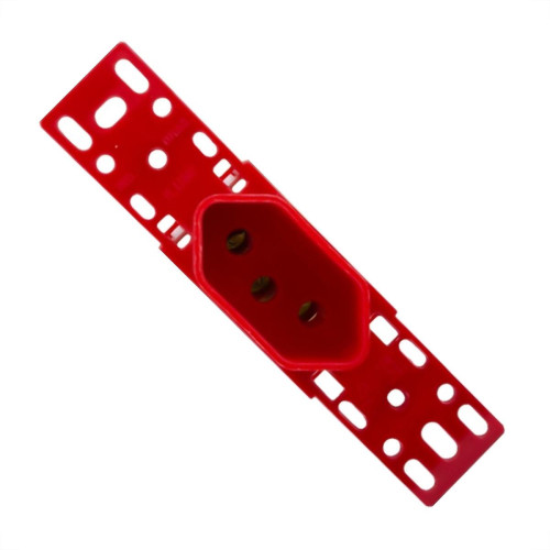 Conjunto Ilumi Stylus Vermelho Sem Placa 1 Tomada 2P+T. 20A. - 20143/0 Conjunto Ilumi Stylus Vermelho Sem Placa 1 Tomada 2P+T. 20A. - 20143/0