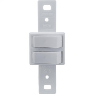 Conjunto Ilumi Stylus Branco Sem Placa 2 Simples - 2018/0