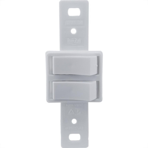 Conjunto Ilumi Stylus Branco Sem Placa 2 Simples - 2018/0 Conjunto Ilumi Stylus Branco Sem Placa 2 Simples - 2018/0