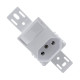 Conjunto Ilumi Stylus Branco Sem Placa 1 Simples + Tomada 2P+T. 20A. - 20201/0 Conjunto Ilumi Stylus Branco Sem Placa 1 Simples + Tomada 2P+T. 20A. - 20201/0