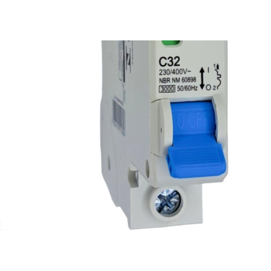 Disjuntor Elgin ''Din'' Unipolar Dz47-63S - 32A. Disjuntor Elgin ''Din'' Unipolar Dz47-63S - 32A.
