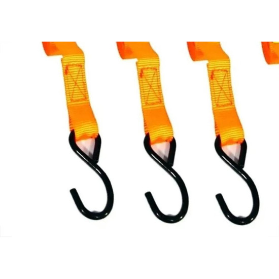 Cinta Para Carga Starfer Com Catraca 1'' X 4,5M Com 4 Pecas - 3055973 Cinta Para Carga Starfer Com Catraca 1'' X 4,5M Com 4 Pecas - 3055973