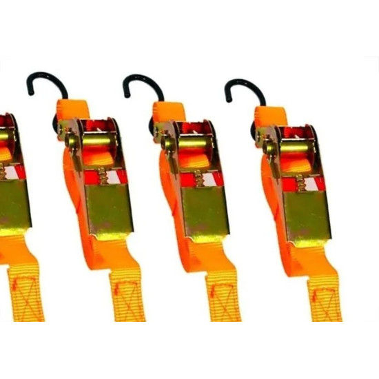 Cinta Para Carga Starfer Com Catraca 1'' X 4,5M Com 4 Pecas - 3055973 Cinta Para Carga Starfer Com Catraca 1'' X 4,5M Com 4 Pecas - 3055973