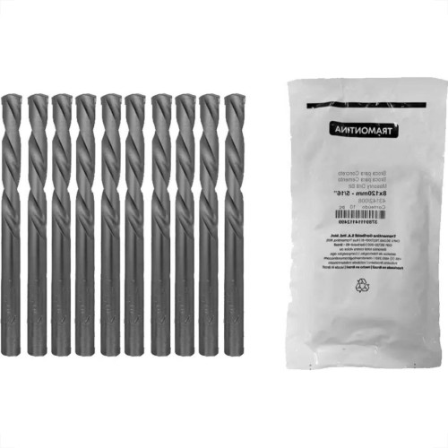 Broca Widea Tramontina Master 8,0Mm Pacote Com 10 Pecas - 43142/008 - Kit C/10 Pecas Broca Widea Tramontina Master 8,0Mm Pacote Com 10 Pecas - 43142/008 - Kit C/10 Pecas