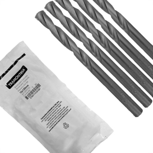 Broca Widea Tramontina Basic 12,0Mm Pacote Com 5 Pecas - 43126/014 - Kit C/5 Pecas Broca Widea Tramontina Basic 12,0Mm Pacote Com 5 Pecas - 43126/014 - Kit C/5 Pecas