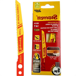 Serra Tico-Tico Lamina Starrett Multi Bi-Metal Com 5 Pecas Makita Bs314 - 65Mm - 14T