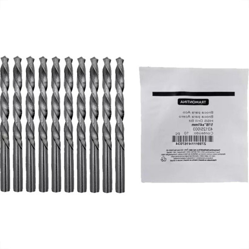 Broca Aco Rapido Tramontina Basic 1/16'' Pacote Com 10 Pecas - 43125/003 - Kit C/10 Pecas Broca Aco Rapido Tramontina Basic 1/16'' Pacote Com 10 Pecas - 43125/003 - Kit C/10 Pecas