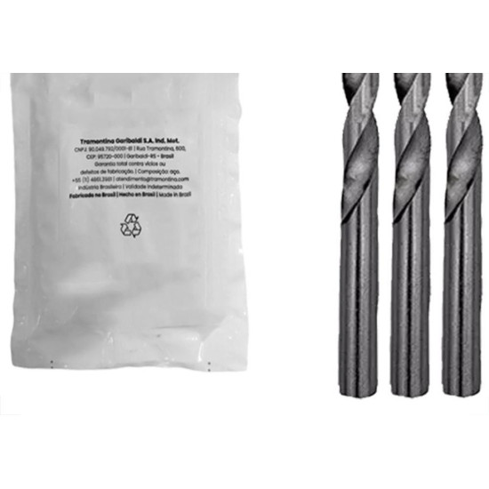 Broca Aco Rapido Tramontina Basic 3/8'' Pacote Com 5 Pecas - 43125/023 - Kit C/5 Pecas Broca Aco Rapido Tramontina Basic 3/8'' Pacote Com 5 Pecas - 43125/023 - Kit C/5 Pecas