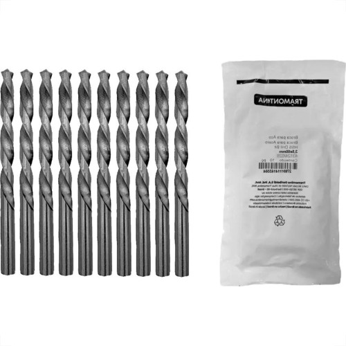 Broca Aco Rapido Tramontina Basic 3,5Mm Pacote Com 10 Pecas - 43124/028 - Kit C/10 Pecas Broca Aco Rapido Tramontina Basic 3,5Mm Pacote Com 10 Pecas - 43124/028 - Kit C/10 Pecas