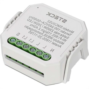 Modulo De Interruptor Steck Smarteck Interno Mini - Wi-Fi - Smciius2