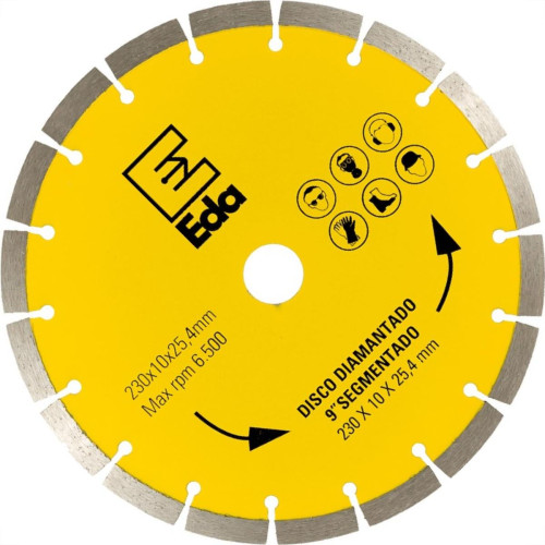 Disco Diamantado Eda Segmentado 230Mm X 25,4Mm - 0Qh Disco Diamantado Eda Segmentado 230Mm X 25,4Mm - 0Qh