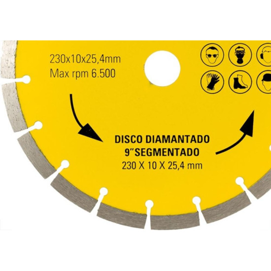 Disco Diamantado Eda Segmentado 230Mm X 25,4Mm - 0Qh Disco Diamantado Eda Segmentado 230Mm X 25,4Mm - 0Qh