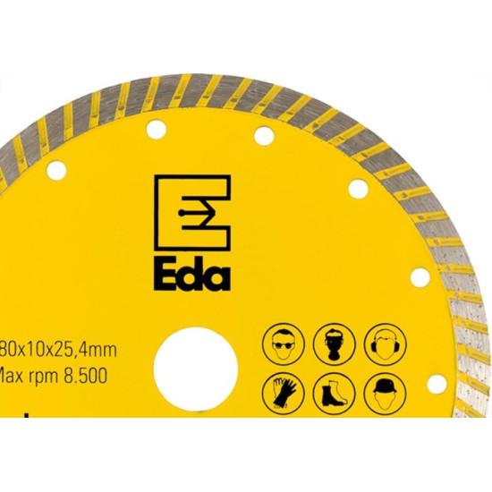 Disco Diamantado Eda Turbo 180Mm X 25,4Mm - 0Qi Disco Diamantado Eda Turbo 180Mm X 25,4Mm - 0Qi
