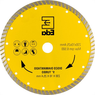 Disco Diamantado Eda Turbo 230Mm X 25,4Mm - 0Qj