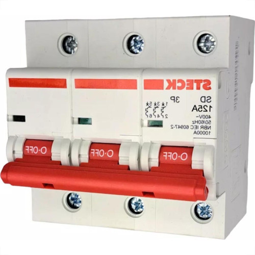 Kit C/2 - Disjuntor Steck ''Din'' Tripolar 125A. C