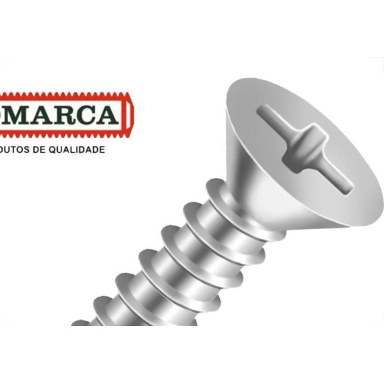 Parafuso Jomarfix Inox Philips Chata Jomarca 4,0 X 14Mm - Kit C/5 Centos