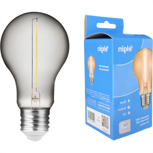 Lampada Filamento De Led Elgin A60 - 1W. 50Lm E-27 Bivolt Branco Lampada Filamento De Led Elgin A60 - 1W. 50Lm E-27 Bivolt Branco