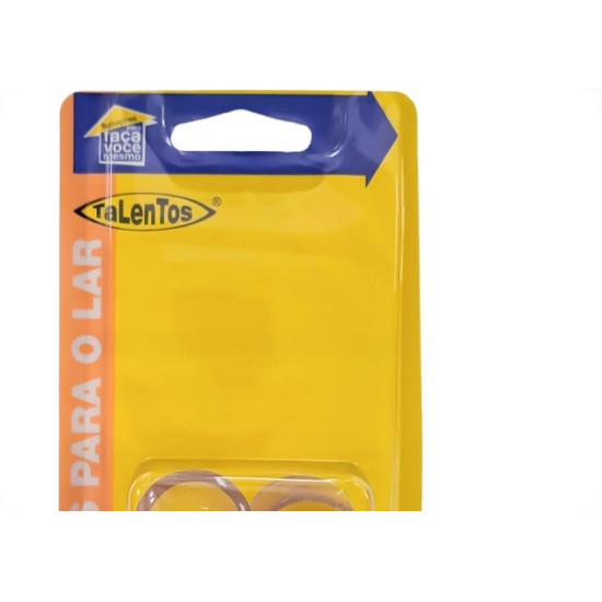 Ponteira Externa (Pvc) Talentos Redonda 7/8'' Transparente Cartela Com 4 Pecas Ponteira Externa (Pvc) Talentos Redonda 7/8'' Transparente Cartela Com 4 Pecas