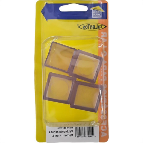 Ponteira Externa (Pvc) Talentos Quadrada 25X25 Transparente Cartela Com 4 Pecas Ponteira Externa (Pvc) Talentos Quadrada 25X25 Transparente Cartela Com 4 Pecas