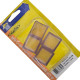 Ponteira Externa (Pvc) Talentos Quadrada 25X25 Transparente Cartela Com 4 Pecas Ponteira Externa (Pvc) Talentos Quadrada 25X25 Transparente Cartela Com 4 Pecas