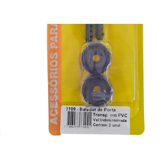 Batedor De Porta Pvc Com Parafuso Talentos Cristal Cartela Com 2 Pecas Batedor De Porta Pvc Com Parafuso Talentos Cristal Cartela Com 2 Pecas
