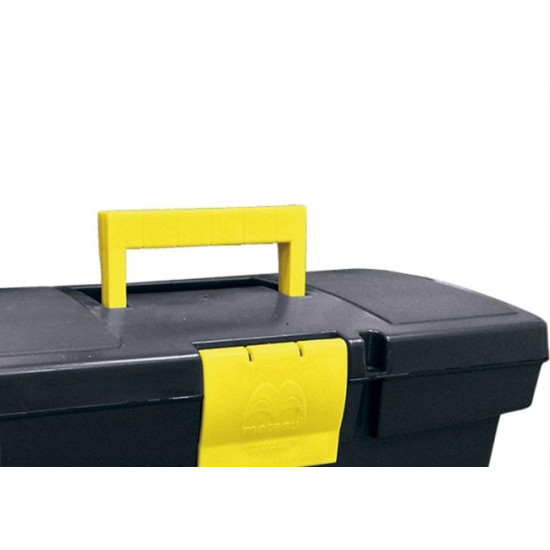 Caixa De Ferramentas Plastica Metasul 16'' Preta Com Bandeja