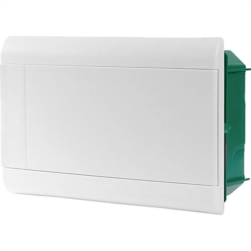 Centrinho Schneider Pvc Embutir Branco Para 12 Disjuntores Din Sem Barramento Centrinho Schneider Pvc Embutir Branco Para 12 Disjuntores Din Sem Barramento