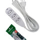 Extensao Intelbras 3 Tomadas 2 Polos + Terra 10A. Branca 5M. - 4830146 Extensao Intelbras 3 Tomadas 2 Polos + Terra 10A. Branca 5M. - 4830146