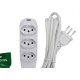Extensao Intelbras 3 Tomadas 2 Polos + Terra 10A. Branca 5M. - 4830146 Extensao Intelbras 3 Tomadas 2 Polos + Terra 10A. Branca 5M. - 4830146