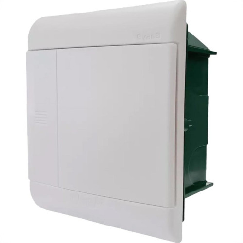 Centrinho Schneider Pvc Embutir Branco Para 8 Disjuntores Din Sem Barramento Centrinho Schneider Pvc Embutir Branco Para 8 Disjuntores Din Sem Barramento