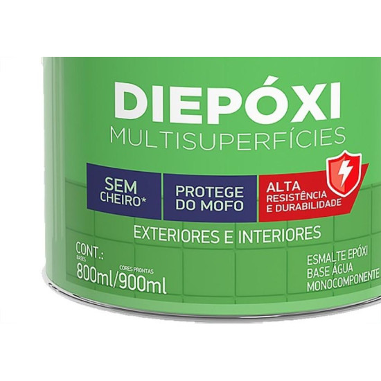Tinta Epoxi Iquine Diepoxi Base Agua 900Ml Branco Neve Tinta Epoxi Iquine Diepoxi Base Agua 900Ml Branco Neve