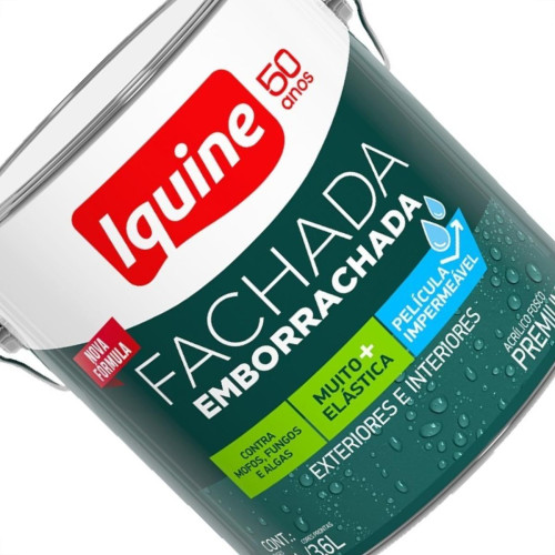 Tinta Acrilica Iquine Fachada Emborrachada Acrilico Premium 3,6L Branco Neve Tinta Acrilica Iquine Fachada Emborrachada Acrilico Premium 3,6L Branco Neve