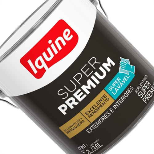 Tinta Acrilica Iquine Fosco Super Premium 3,6L Branco Neve Tinta Acrilica Iquine Fosco Super Premium 3,6L Branco Neve