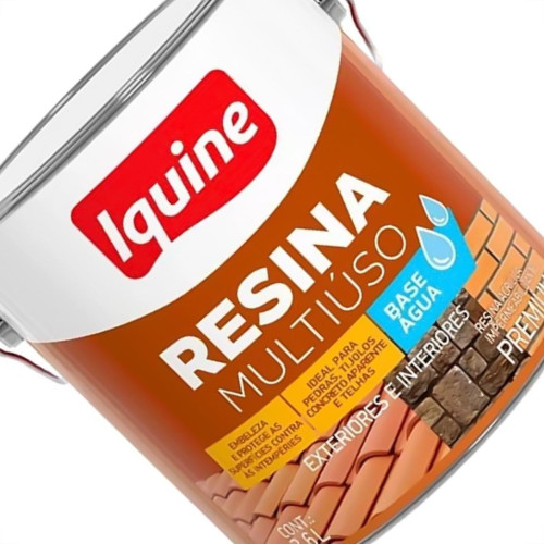 Resina Acrilica Iquine Multiuso Base Agua Incolor 3,6L Resina Acrilica Iquine Multiuso Base Agua Incolor 3,6L