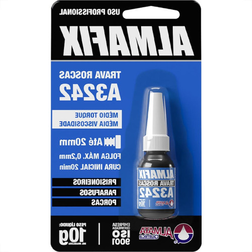Trava Para Parafuso Almafix A3242 Medio Torque 10G Trava Para Parafuso Almafix A3242 Medio Torque 10G