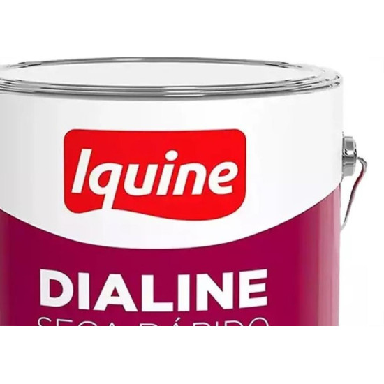 Tinta Esmalte Iquine Dialine Seca Rapido Galao 3L Branco Neve Tinta Esmalte Iquine Dialine Seca Rapido Galao 3L Branco Neve