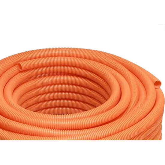 Conduite Corrugado Tramontina Laranja 1/2'' - Com 50M Conduite Corrugado Tramontina Laranja 1/2'' - Com 50M