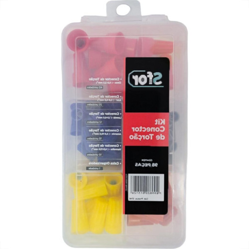 Conector Torcao Sforplast Com Mola Kit Com 98 Pecas - 5746 Conector Torcao Sforplast Com Mola Kit Com 98 Pecas - 5746