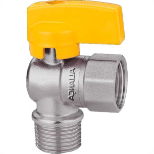 Registro Para Gas Esfera Alianca Angular Macho/Femea 1/2'' - 550/12
